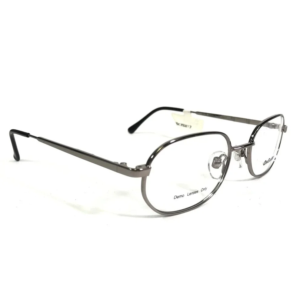 OnGuard Safety Eyeglasses Frames OG-085 Silver Round Full Rim Z87-2+ 52-19-135